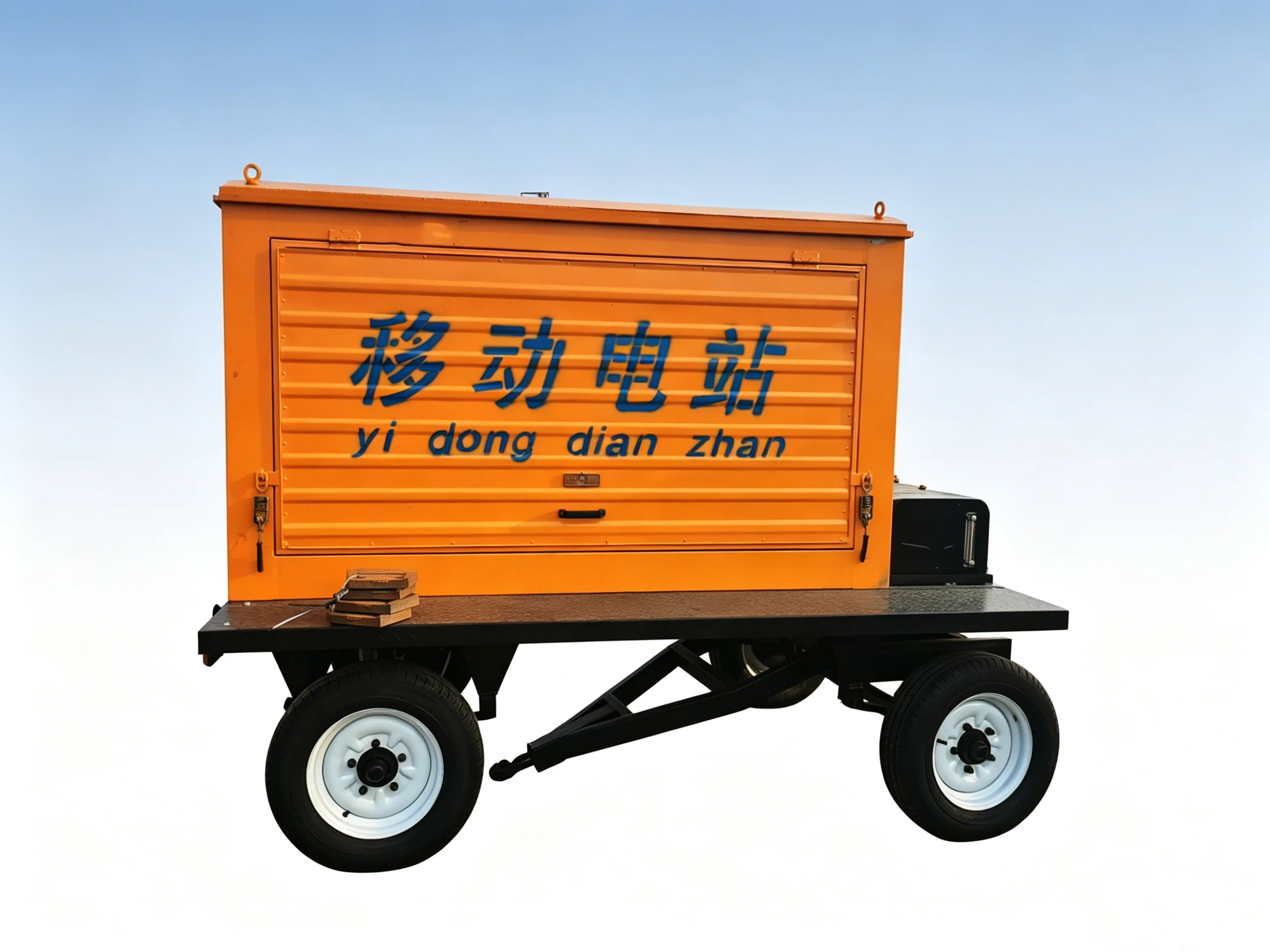 Trailer Silent  4 Cylinder 1800 RPM 380V 24V DC Start Waterproof Mobile DC Alternator Electric Power Unit