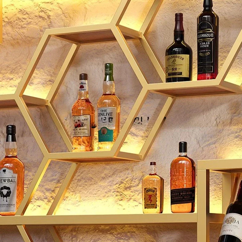 جدار خزانة بار شنت النبيذ الرف عرض الخمور النبيذ غرفة المعيشة المشروبات Vitrinas حديقة مجموعات Meuble Vitrine بار الأثاث