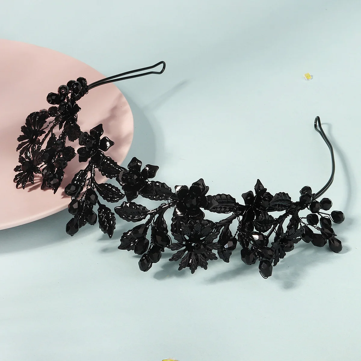 Fashion Diablo Halloween Flower Crown Headpiece Pope Church Feast Day Hair Bands For Women New Design Hair Accessories Jewelry image 5