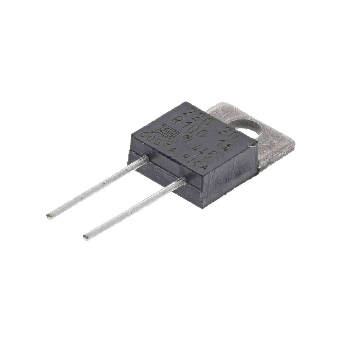 Bourns Thick Film Resistor, Radial, 100 Mω, 20 W Pwr220T-20-R100F, 100 Ppm/ ° C, To-220, Pwr220T Series 796-2504