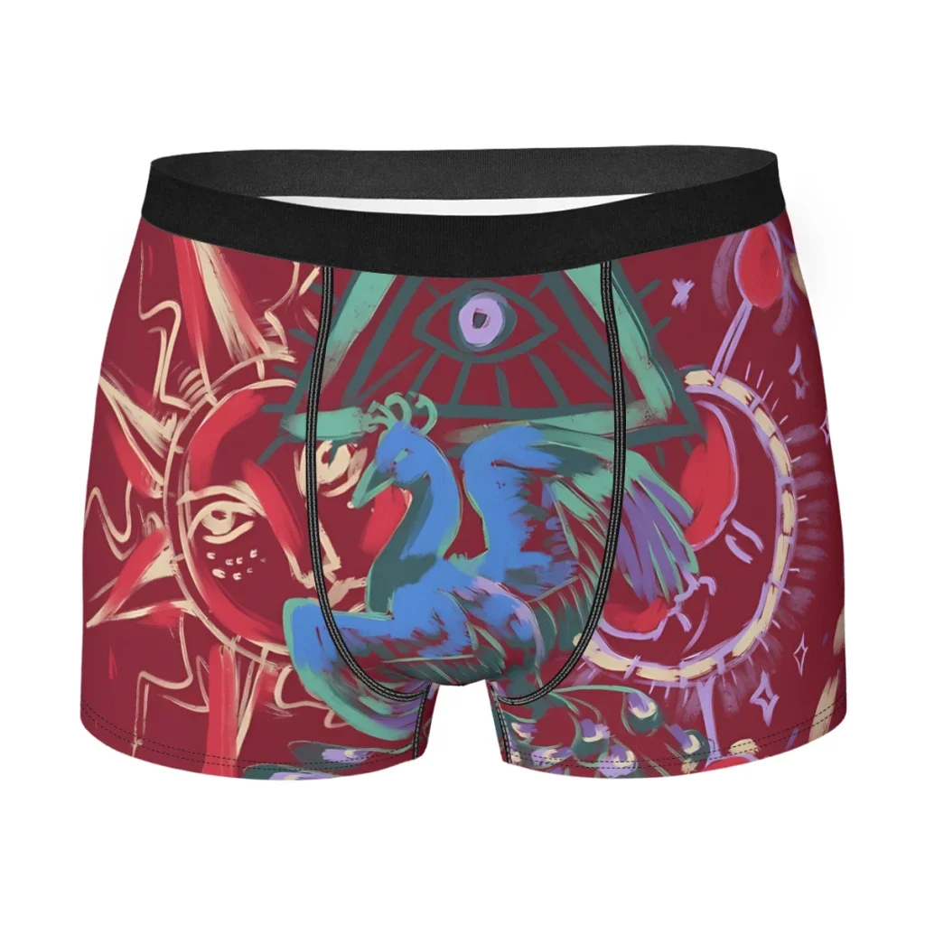 Mollymauk Back Of Coat Grunge Style Graffiti Underpants Homme Panties Male Underwear Sexy Shorts Boxer Briefs