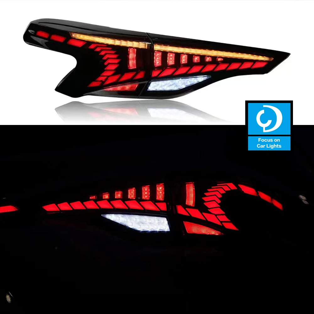 Taillights Styling For Toyota Sienna 2021-2022 Tail Light LED DRL Running Signal Brake Reversing Parking Lighthouse Facelift