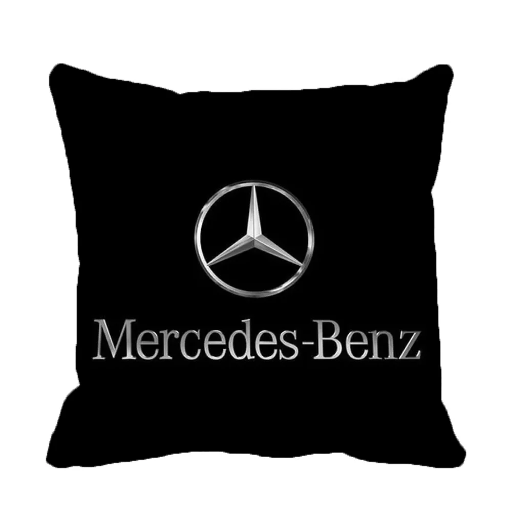 Mercedes Benz Room Decorating Items 45x45 Cushions Cover for Pillow Covers Decorative Luxury Ornamental Pillows Home Decoration