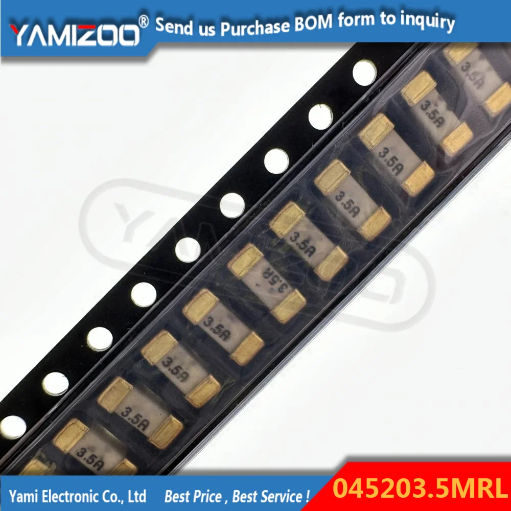 لوح لحام SMD من السيراميك ، يعمل بضربة بطيئة ، رقاقة الصمامات ، T ، R ، الأساس ، PSE ، UL ، 04005MRL ، ، 3.5A ، V ، 5 من ، جديد ، أصلي