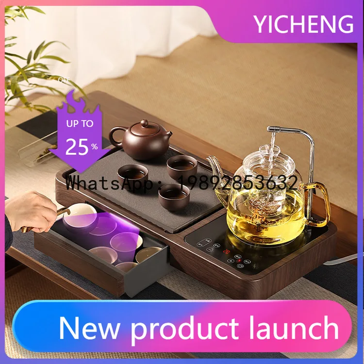 

LZ tea tray set Automatic integrated Kung Fu tea table Kettle integrated modern small tea tray household