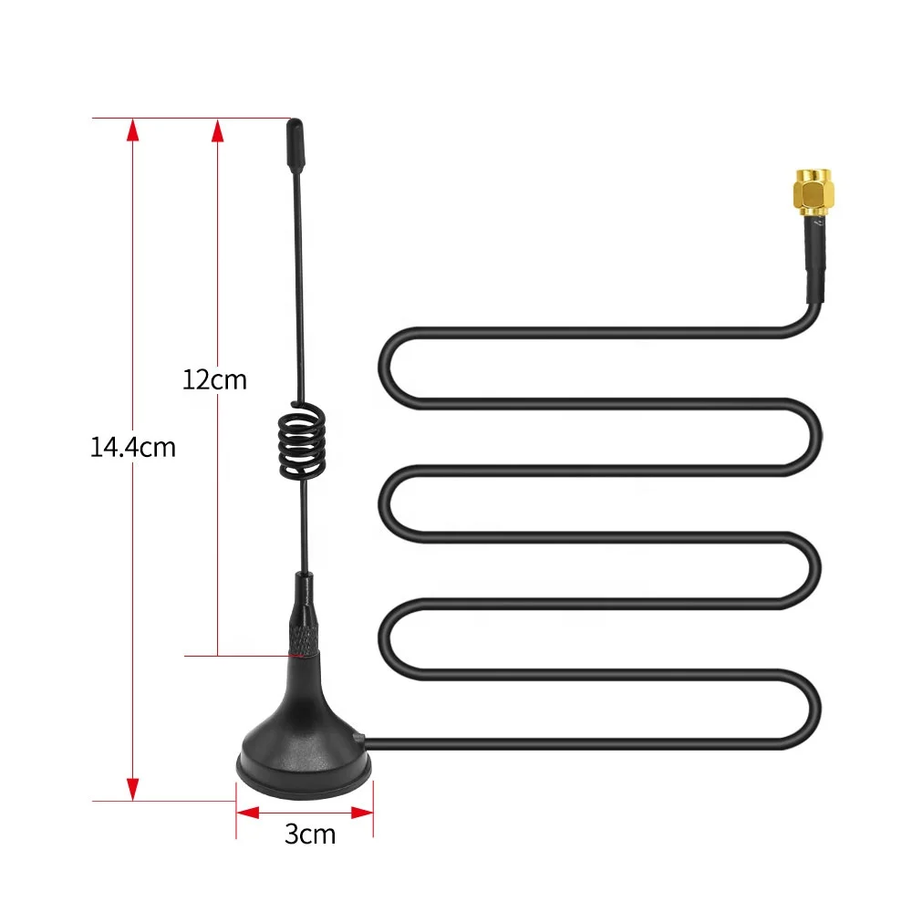 433Mhz Wireless Module Data Transmission Lora Antenna Magnetic Sucker Aerial Small Base Long Range for Ham Radio Walkie Talkie