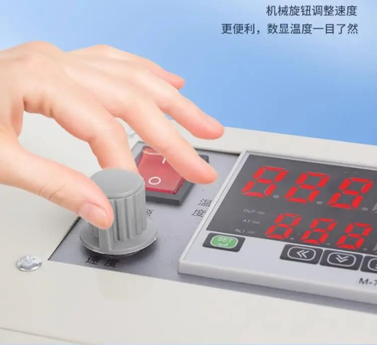 FR-550 Small automatic sealing machine Plastic Bag Food aluminum foil bag Snacks tea Continuous sealing Packing machine
