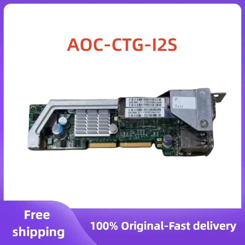 

Original Used AOC-CTG-I2S Dual-port 10 Gigabit Ethernet Adapter 82599 Server Ultra Micro Expansion Card