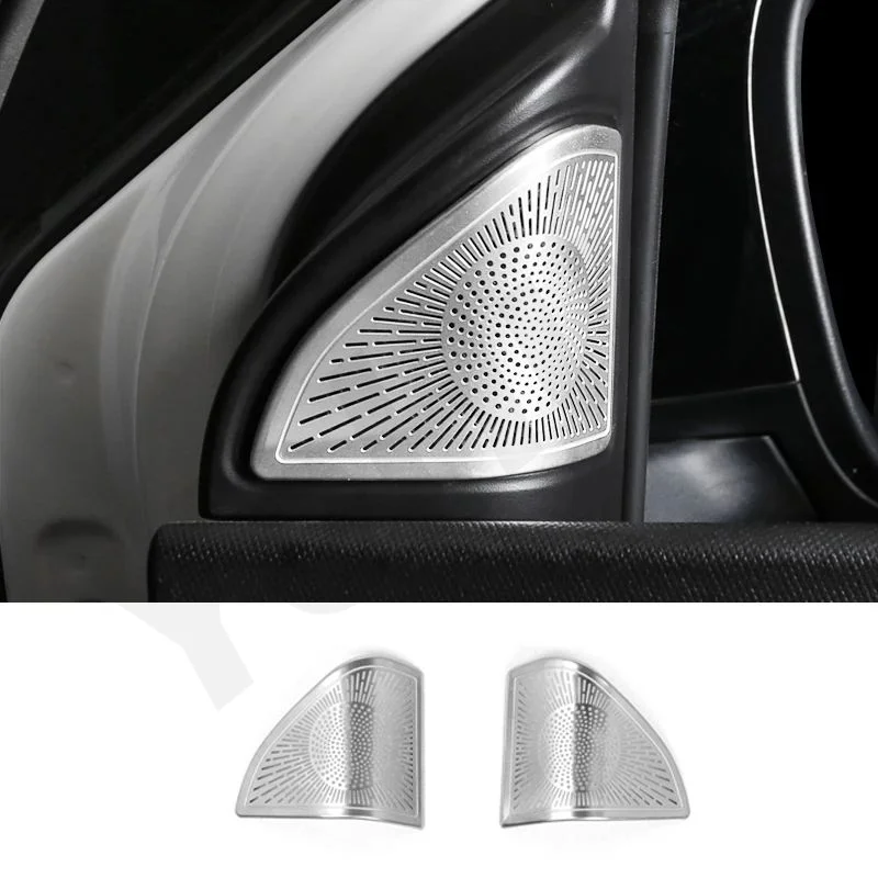 

For BYD Seagull 2023-2024 Car Styling A-Pillar Audio Speaker Net Decoration Stainless Steel Stereo Horn Cover Trim