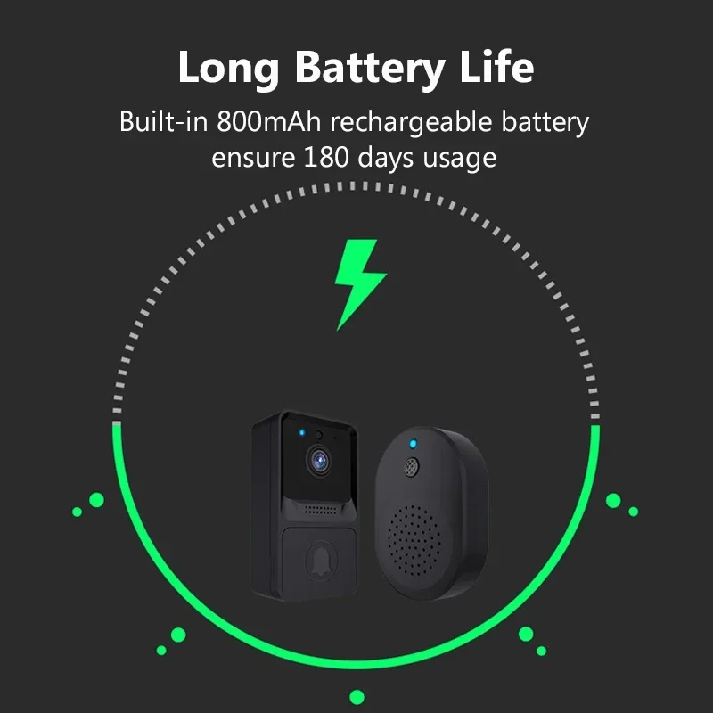 WIFI Doorbell Smart Home Wireless Phone Door Bell Camera Security Protection Video Intercom 720P IR Night Vision For Apartments