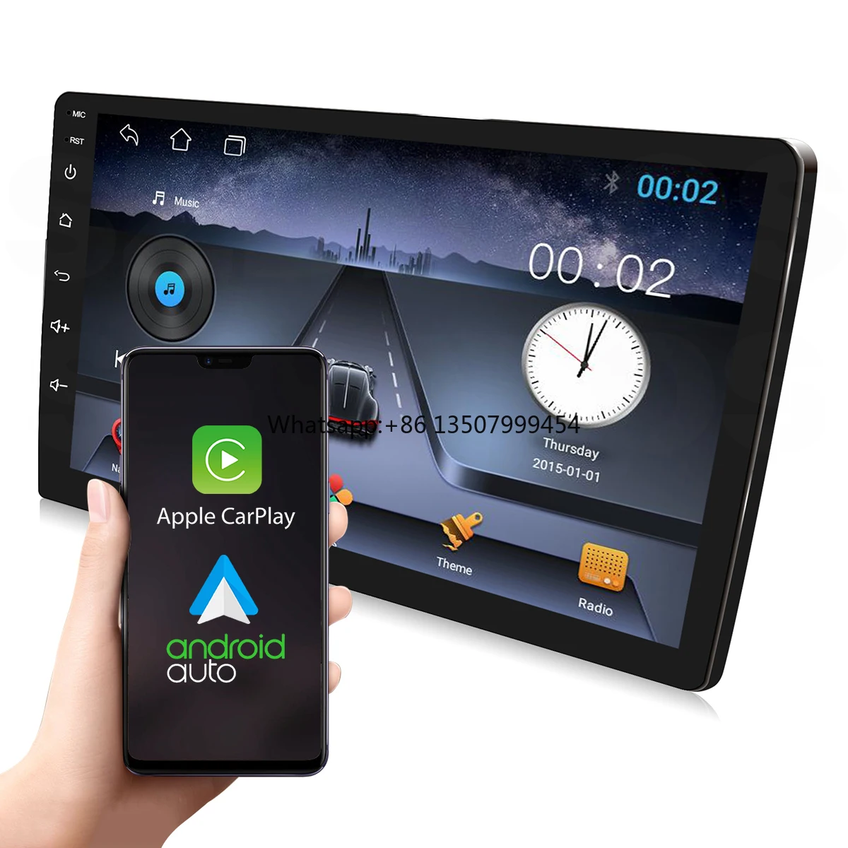 

Android 14 9inch 2+32G Dashboard Media Player System Carplay Double Din Radio Car Radio