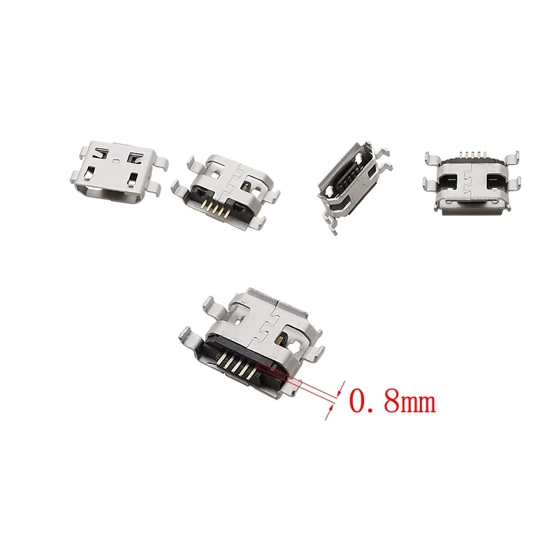 5-pinowe złącze Micro USB Port żeński Jack Wtyczka lutownicza SMD SMT Android Telefon Gniazdo ładowania danych 5P MicroUSB DIY Adapter naprawczy — zdjęcie 5