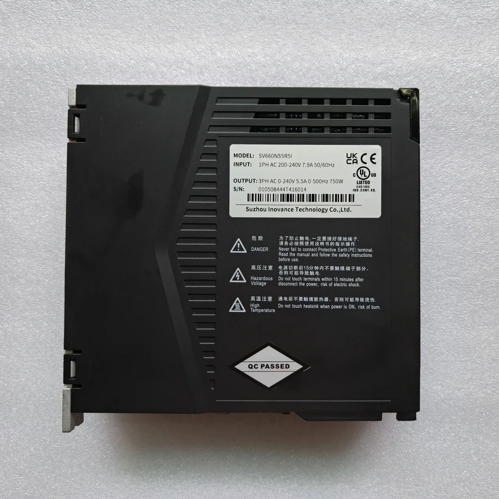 

Inovance 750W Servo Motor And Driver SV660NS5R5I+MS1H4-75B30CB-A331R Ethercat Communication With Power Cable And Encoder Cable F