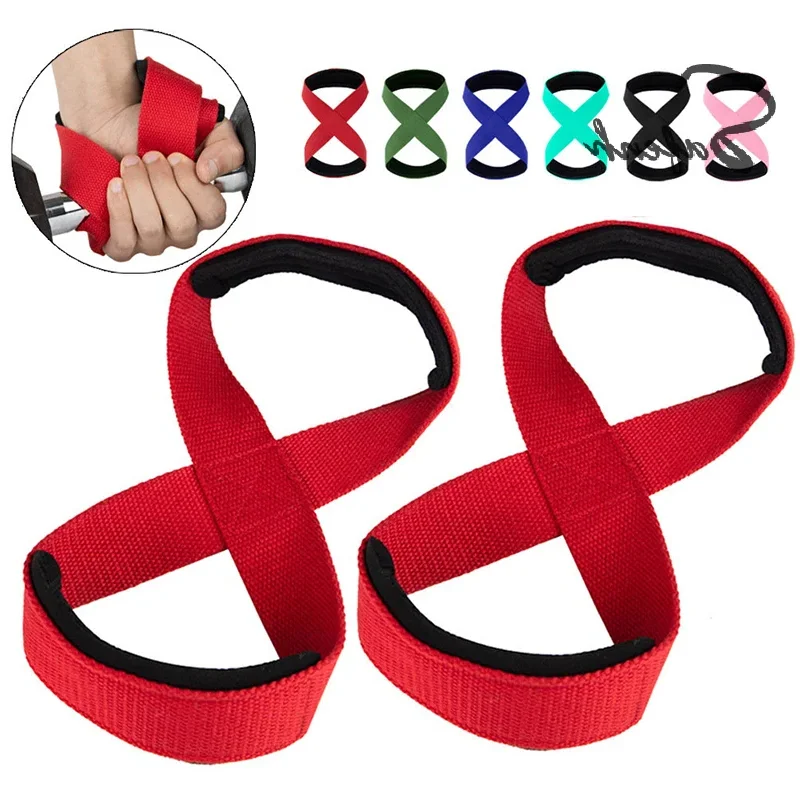 

2 шт., мягкие ремни с 8 ремнями для становой тяги, ремни для тяжелой атлетики, противоскользящие ремни для занятий спортом, фитнесом, силовыми подъемами, ремни для тренировок и подтягиваний