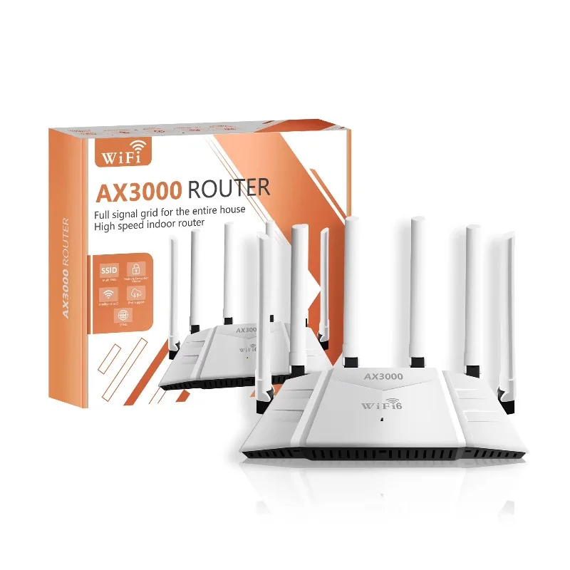 

CPE Router with WiFi 6 4X4 MIMO Detachable Antennas & Gigabit Ethernet AX3000 VPN & WEP Encryption WAN Port