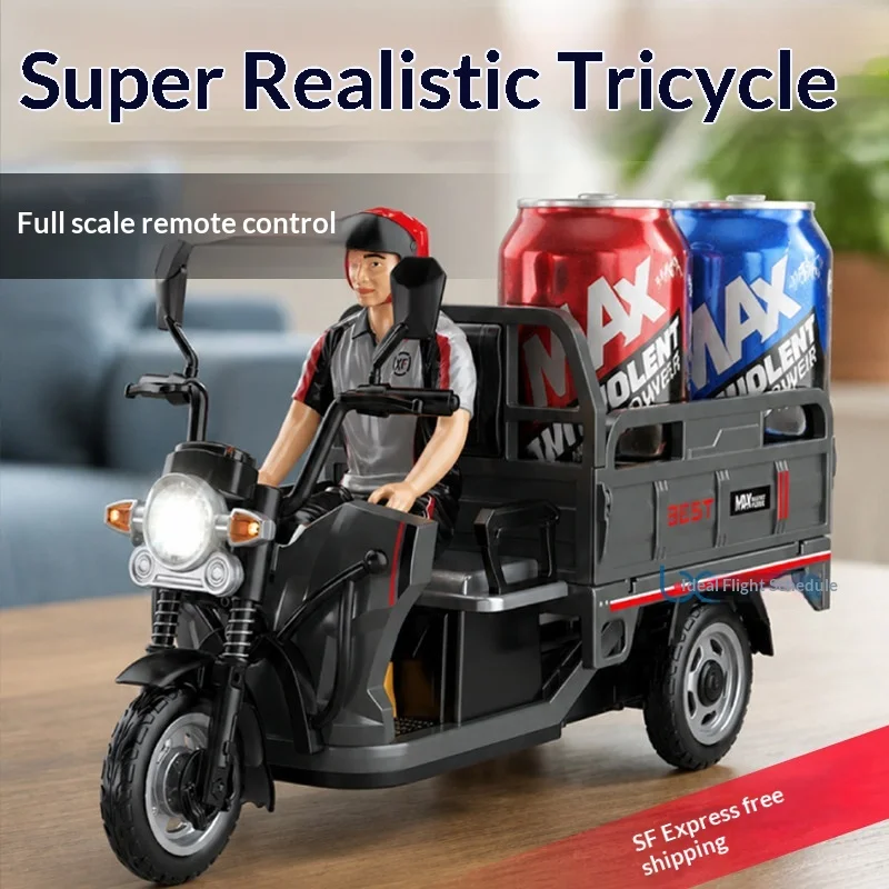 Jjrc C8843 Rc Tricycle Full Scale Remote Control Simulated Alloy Three Wheeled Motorcycle Model For Hobby Collection