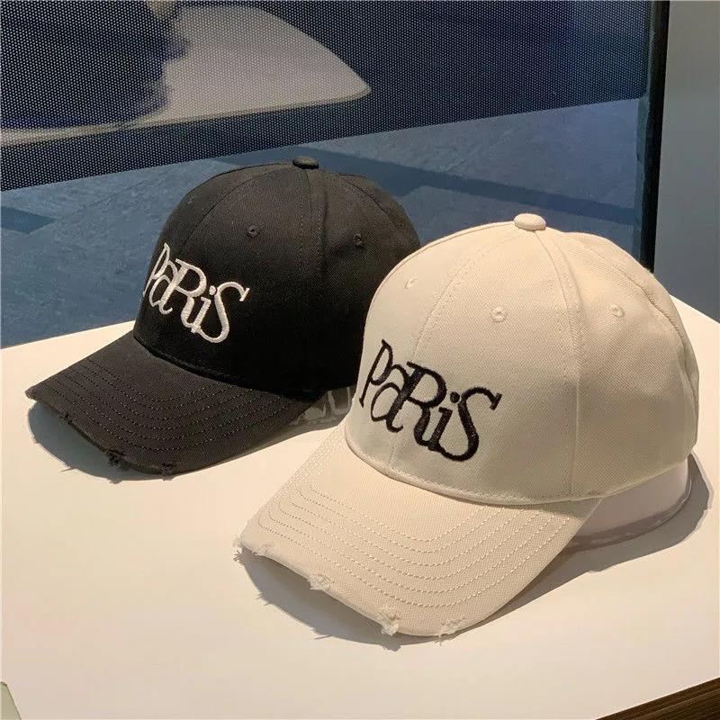 

Alphabet embroidery Internet celebrity with the same baseball hat female wild face fashion Korean version ins sunshade cap