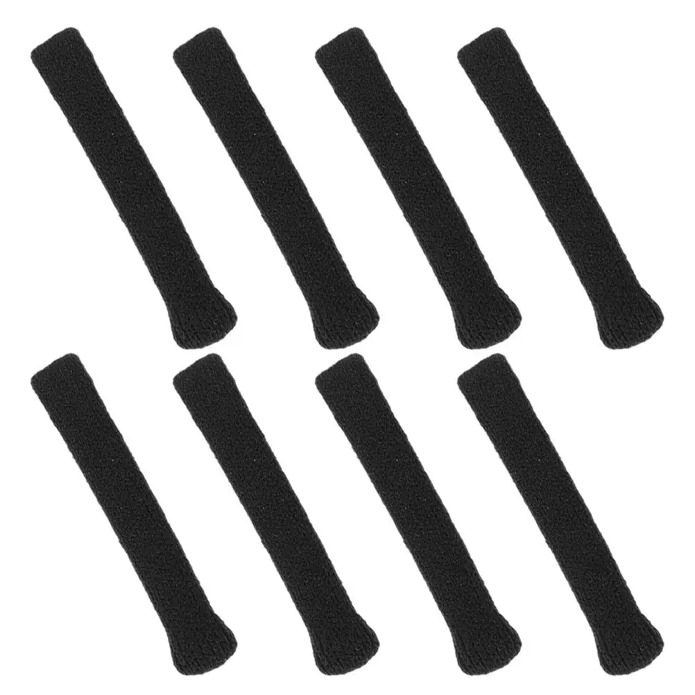

8Pcs Anti slip Glasses Covers Black Eyeglass Ear Cushions Comfortable Temple Tips Glasses Slip Preventer Practical Accessories