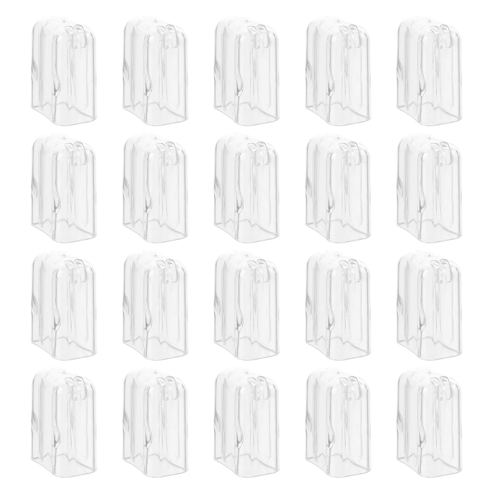 20 piezas cubierta para cabezal de cepillo de dientes tapas protectoras transparentes que se adaptan a la mayoría de los cabezales de cepillo viajes Camping senderismo viaje de negocios al aire libre