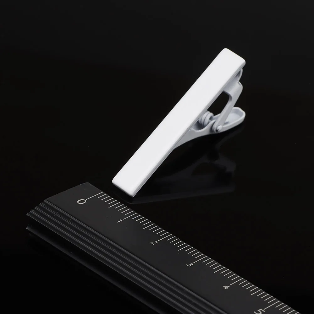 Nuovo classico formale da uomo in lega cravatta pin corto 4 cm chiusura lucida versatile cravatta da sposa affari clip sottili accessori per abiti