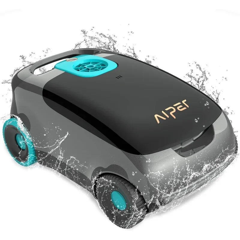 AIPER Cordless Robotic Pool Cleaner, Pool Vacuum for Above Ground Pool with Advanced Filtration, Tri-Motor & LED Indicator