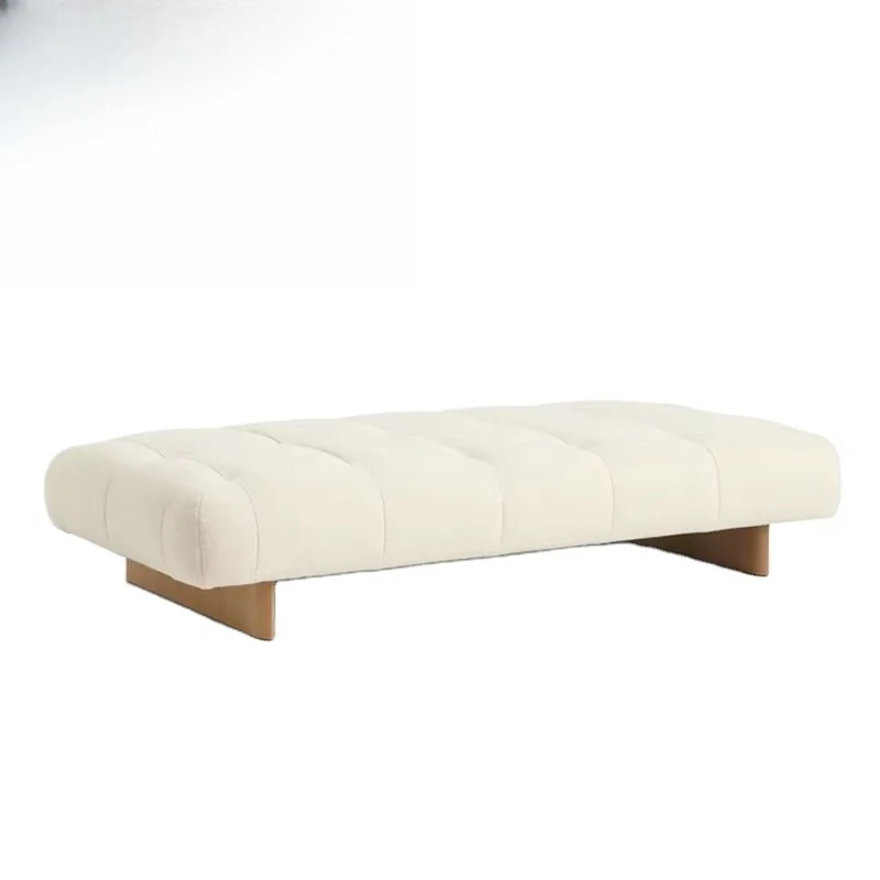 

Hotel modern furniture solid wood bedside shoe stool, bedroom living room indoor fabric upholstered shop restaurant bench