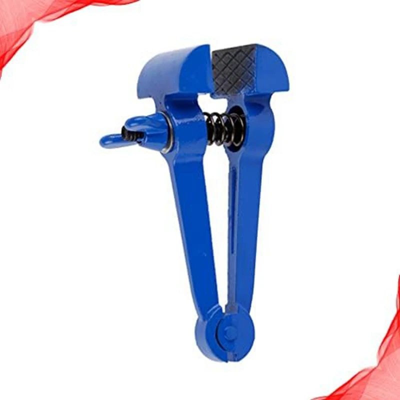 Hand-Held Vise Hand Clamp Pipe Vise Plumbing Tool Workshop Vise Pipe Tool Steel Handle Spring Clamp Base Pliers Durable ,2 PCS