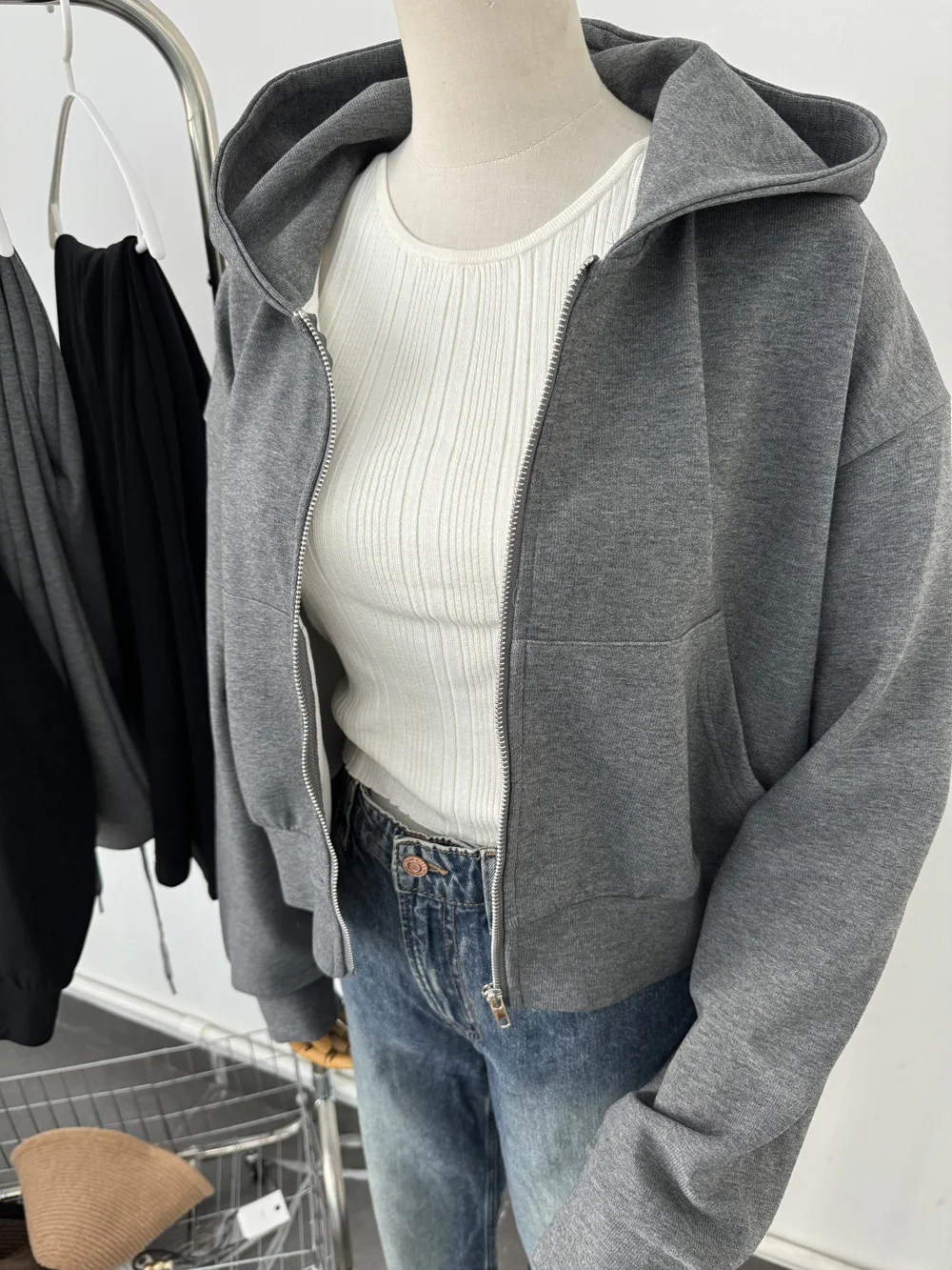 2024 Women Hoodie Set Solid Color Long Sleeves Hooded Open Shirt Zipper Top Casual Pants Sporty Full Length Female Two-Piece Set