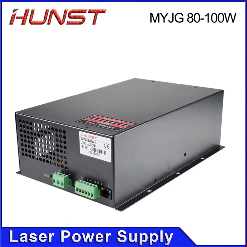 Hunst CO2 Laser Power Supply MYJG-100W for 80W-100W Laser Cutting and Engraving Machine