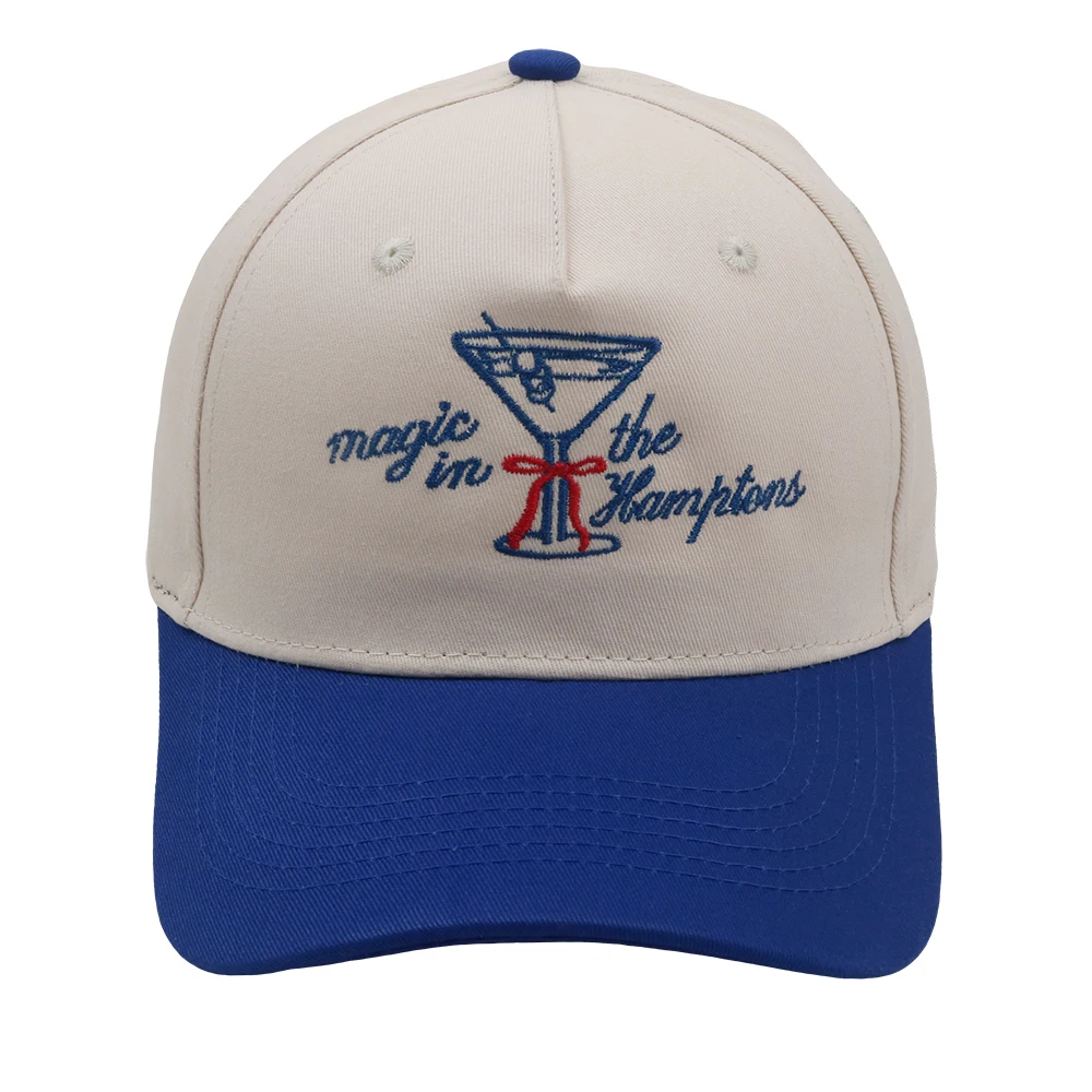 Magic in The Hamptons Trucker Hat Embroidery  Cocktail Baseball Cap Summer Beach Woman Cap Adjustable Buckle