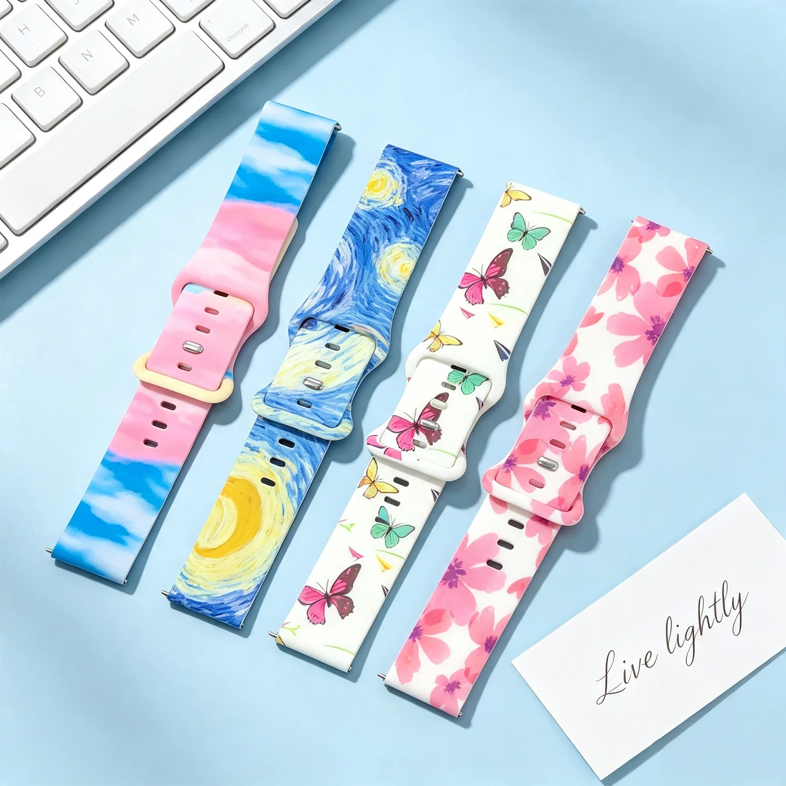 22mm 20mm Strap for Samsung Ga - đánh giá và giá Silicone Watch Band 22Mm