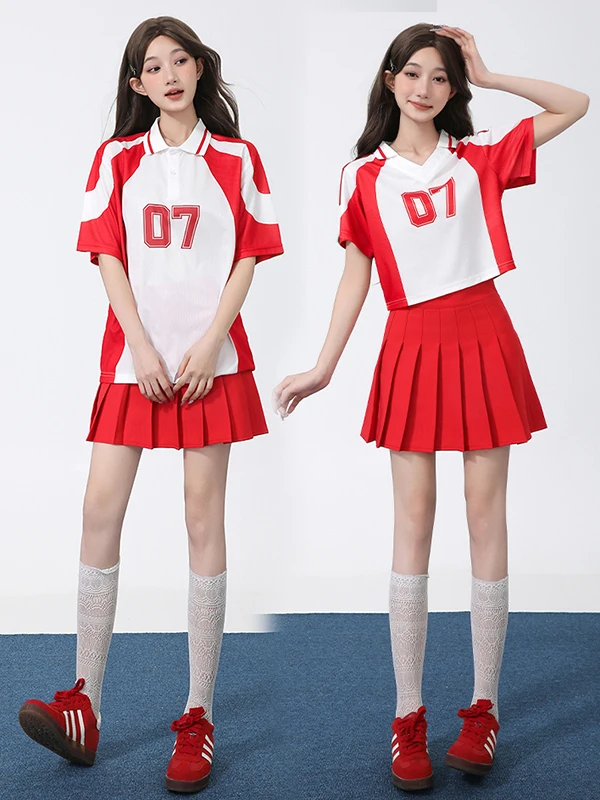 

High School Student Performance Costume Set Team Gymnastics Competition Dance Cheerleading Adult Dance Chorus Uniform