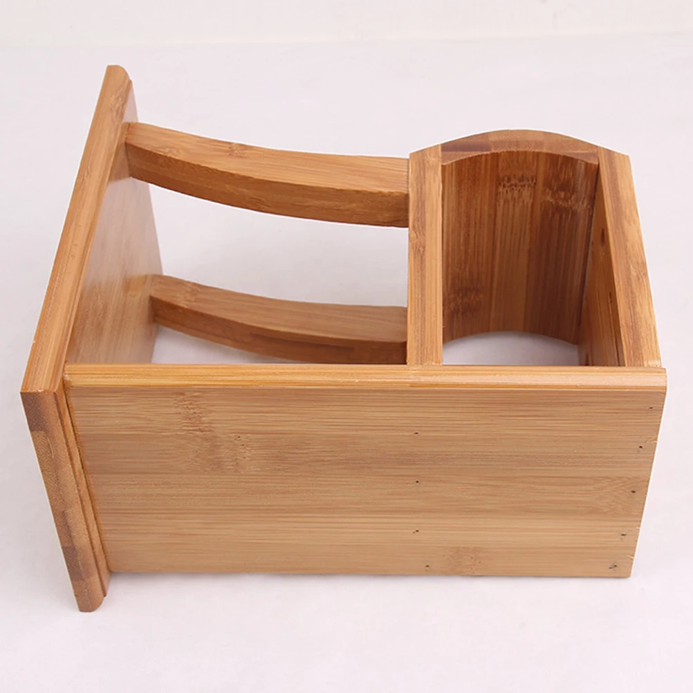 

Bamboo Knife Holder 6 Slots Bamboo Cutlery Block Wider Slots Spice Rack Dish Organizer Kitchen Storage Ventilated Design