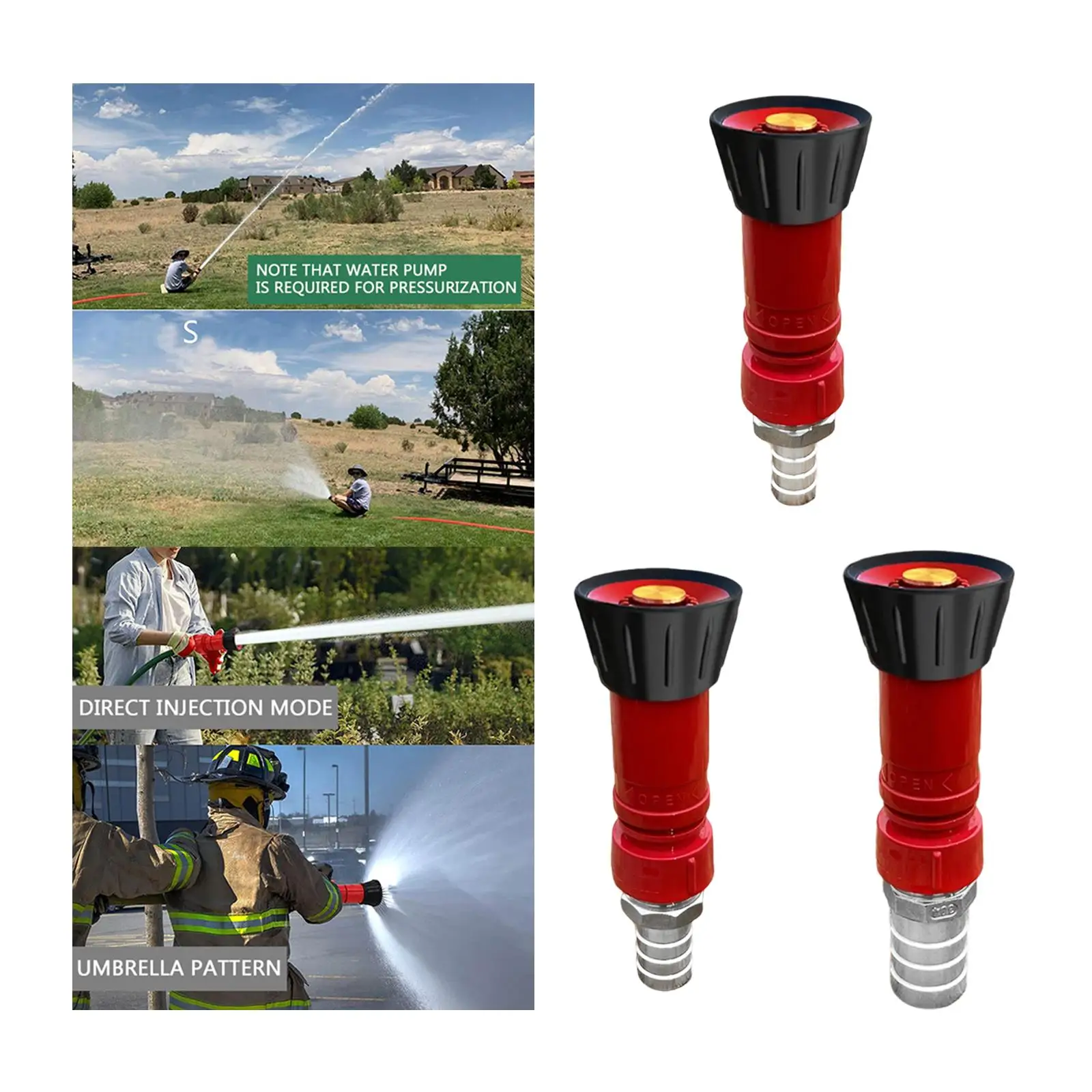 High Pressure Hose Nozzle Efficient Water Sprinkler Head for Garden Irrigation Lawn Watering Landscaping