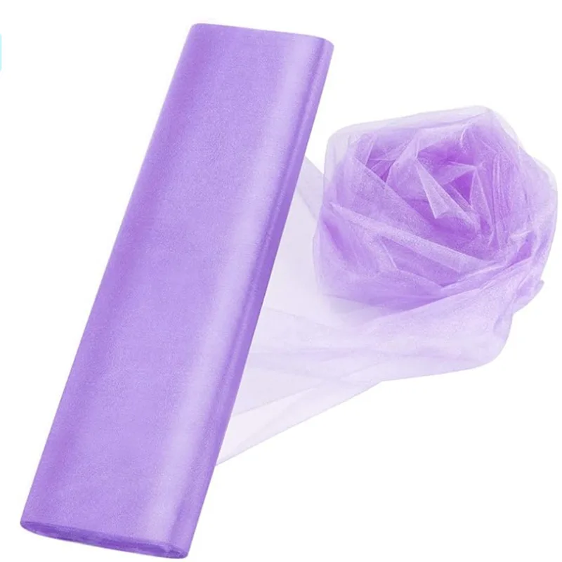 1.6x18M Taro Purple Tulle Roll for Wedding Birthday Party Decoration Ballet Skirt Tulle Fabric Scroll Wrap Ribbon DIY Crafts