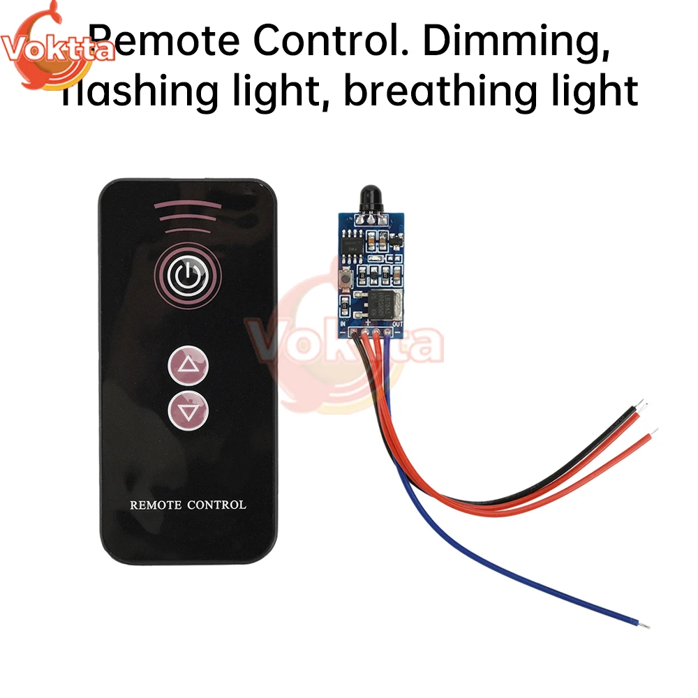 

DC 5-24V 30W PWM Motor Driver Module 6V 12V 24V Universal Wireless Remote Control Switch RF Relay Receiver LED Light Controller