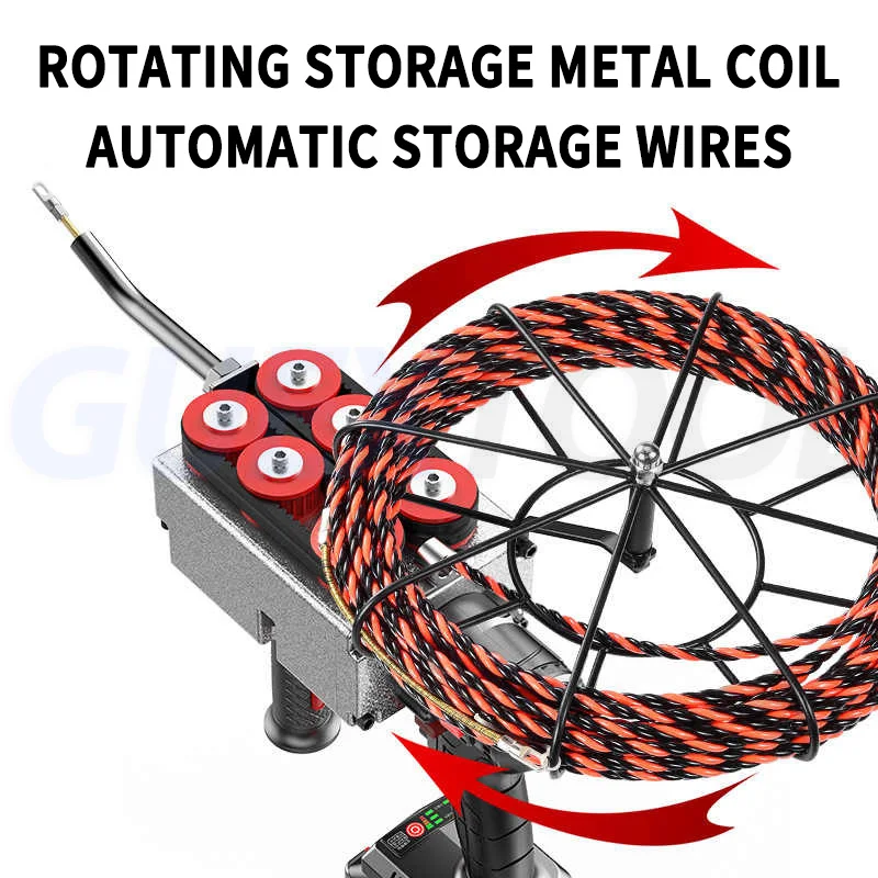 Brushless Lithium Battery Threading Machine Electrician Threading Tool Automatic Wire Pulling And Releasing Threading Machine