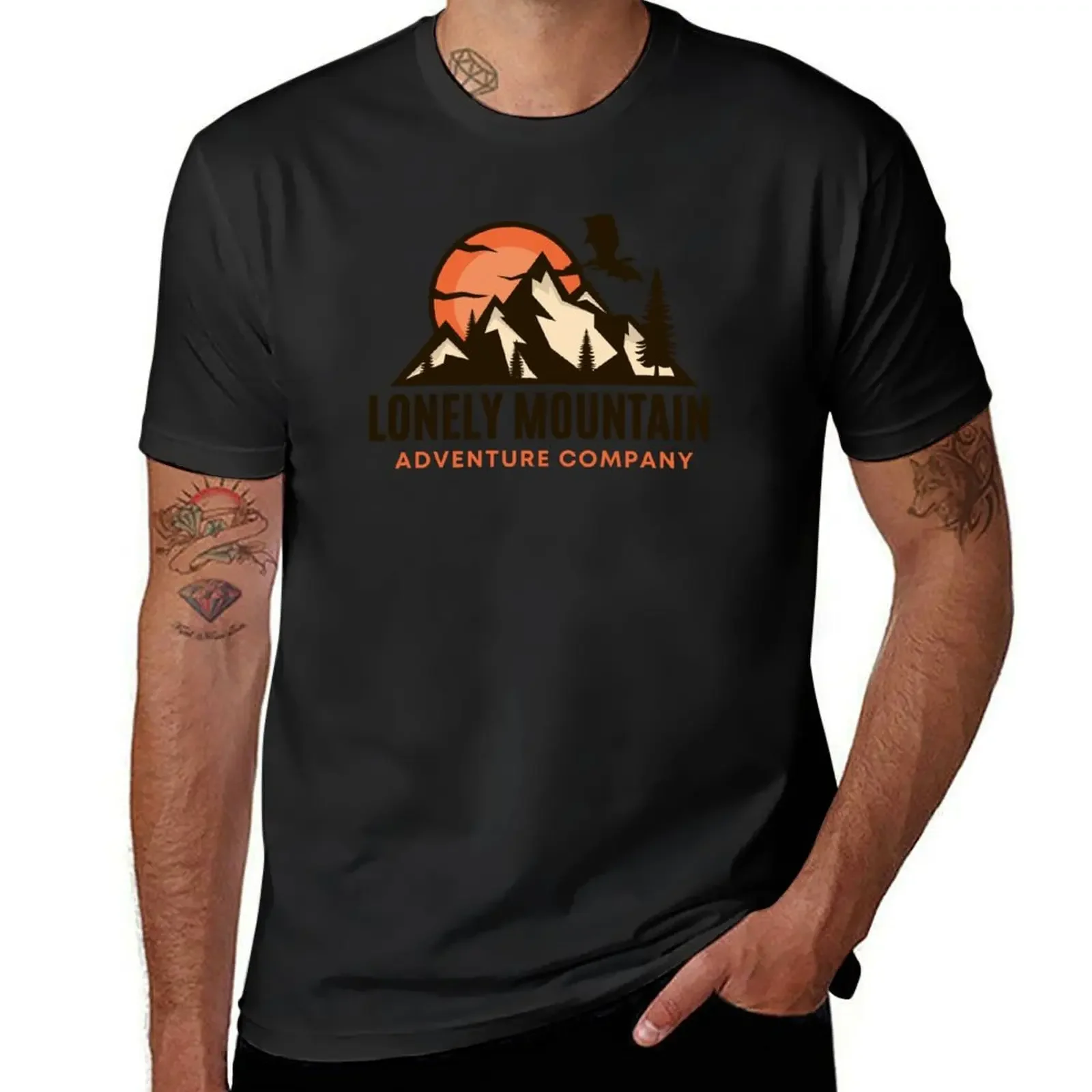 Lonely Mountain - Adventure Company - Fantasy T-Shirt plain vintage graphic tee mens designer t shirt