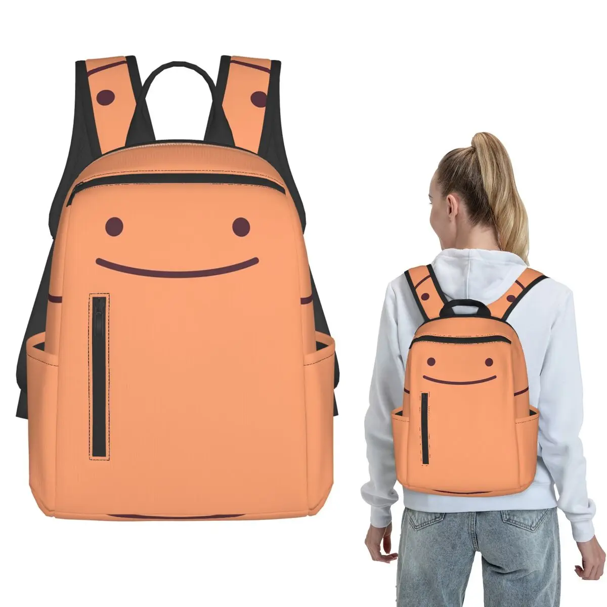 

Char Ditto Backpack Large Capacity Children BookBag School Bag Shoulder Bags for Men Women