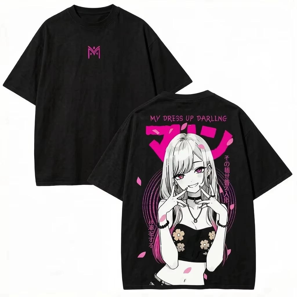 My Dress Up Darling Marin Kitagawa Anime Graphic T Shirt Manga Aesthetic Casual Oversized Cotton Short Sleeve Streetwear Tee