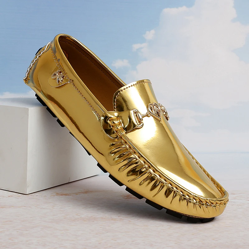 

Formal Italian Shoes Men Handmade Leather Loafer Casual Driving Flats Slip-on Shoes Luxury Comfy Moccasins Loafers Shoes for Men