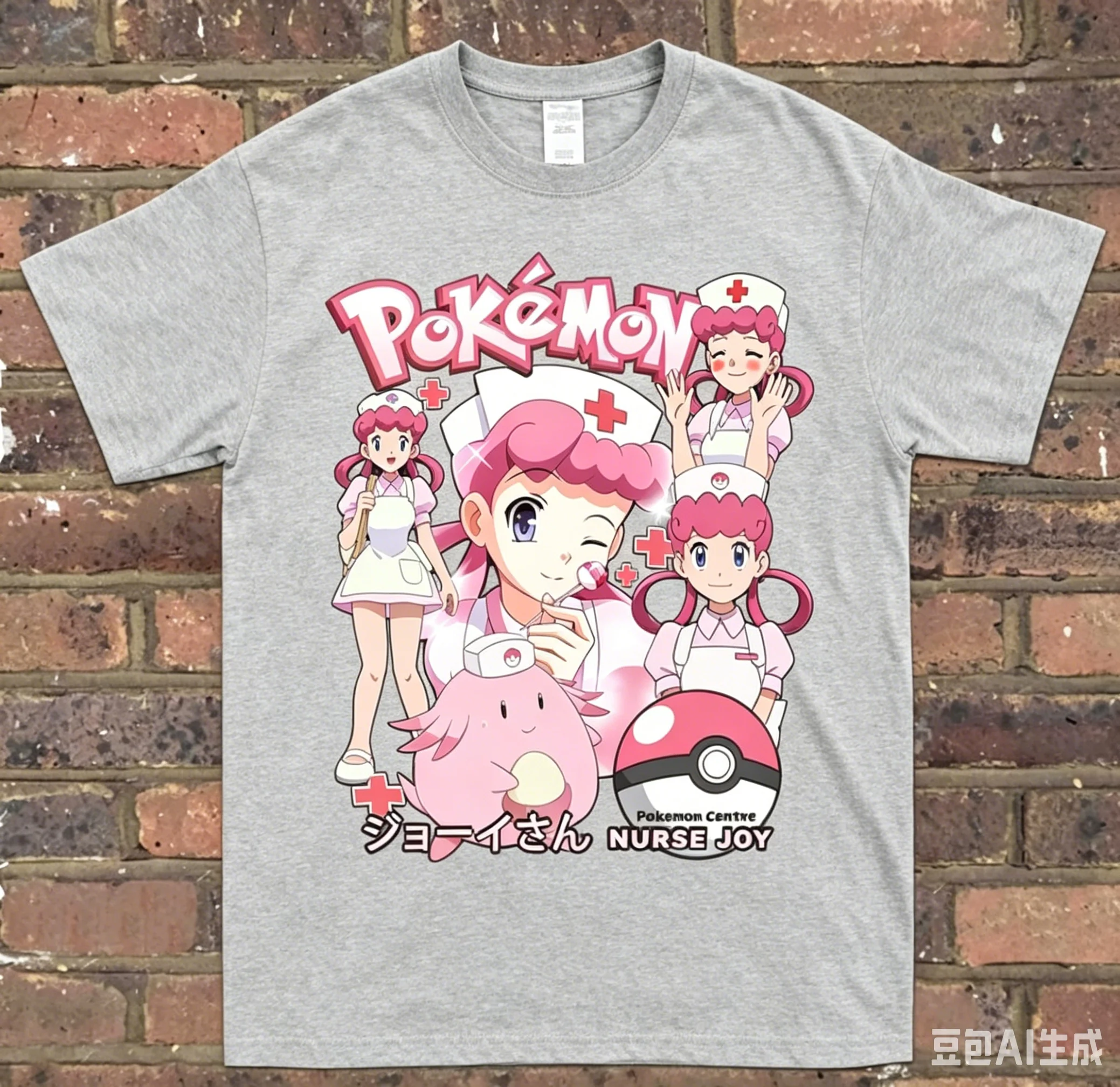 Neueste klassische Pokémon-Charaktere für Erwachsene und Kinder, Joey Junsha Rockets Retro Anime Lose Baumwoll-Kreativ-Kurzarmshirts – Detail 5