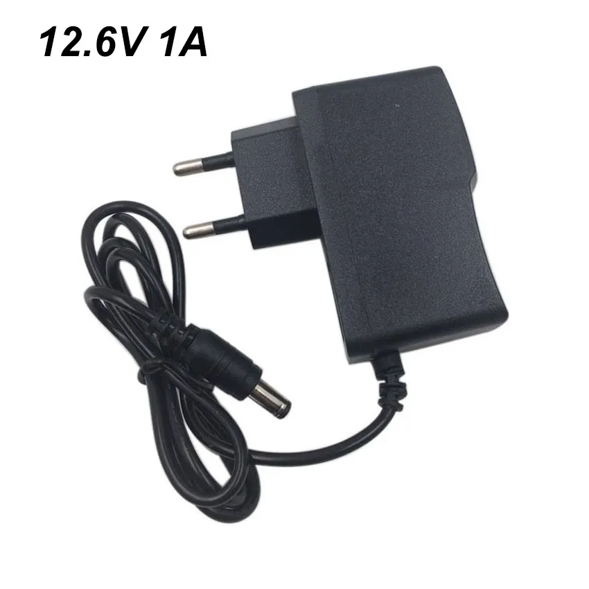 12.6V 2A 1A 3A Caricatore Lipo agli ioni di litio 12V Caricatore da muro per 3S 10.8V 11.1V 12V Volt monitor LED Luce batteria Connettore DC