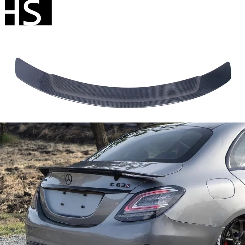 

Suitable for 14-21 Mercedes-Benz C-Class W205 4-door modified RT carbon fiber rear spoiler