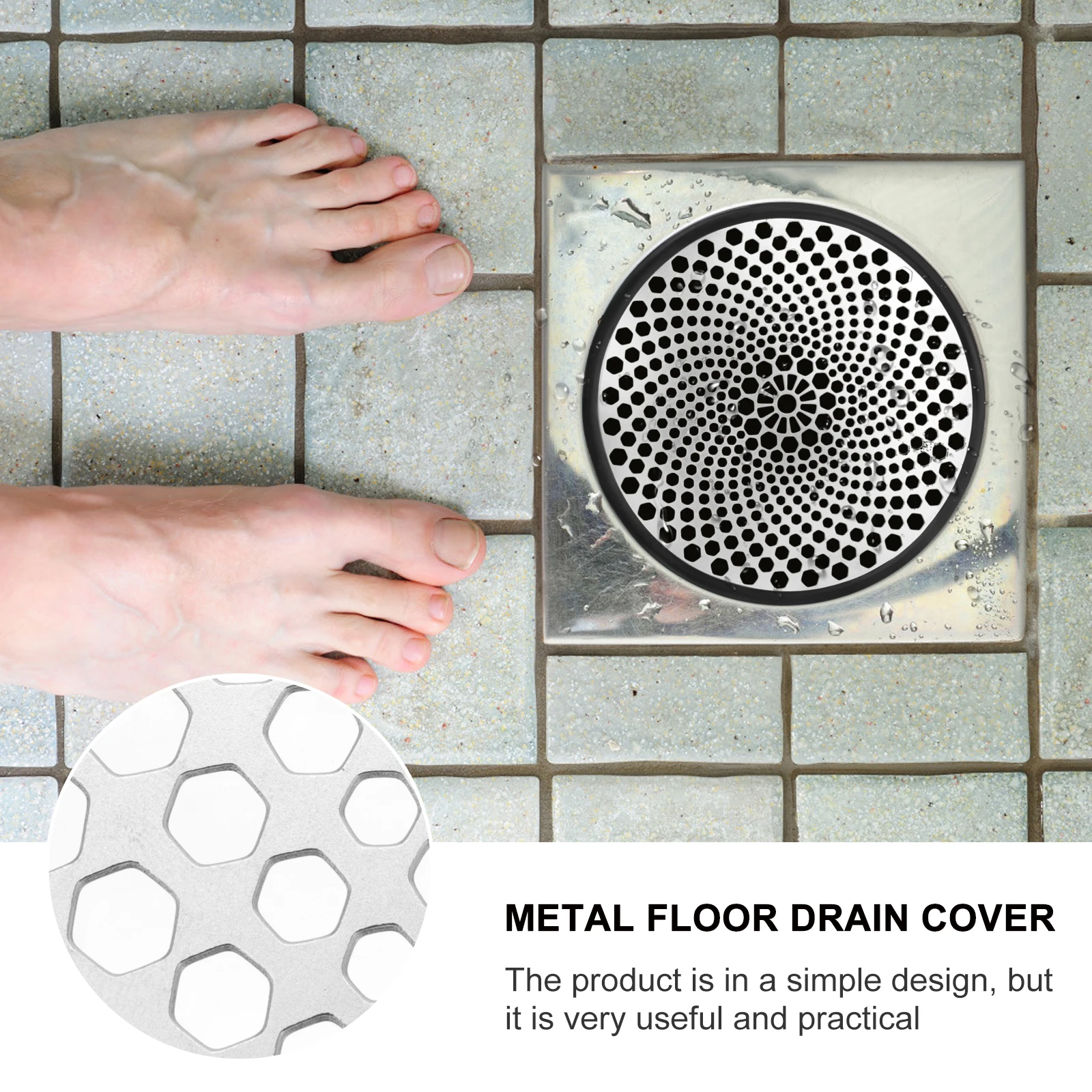 

Floor Drain Filter Cover Shower Drainage Hair Stopper bathroom Anti Hair Net Stainless Steel Balcony Strainer Drain Hair Catcher