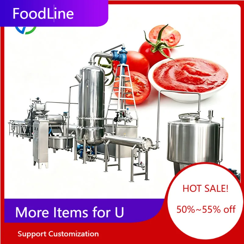 Tomato Paste Machine Tomato Ketchup Line Sauce Processing Equipment Puree Making System Automatic Customized