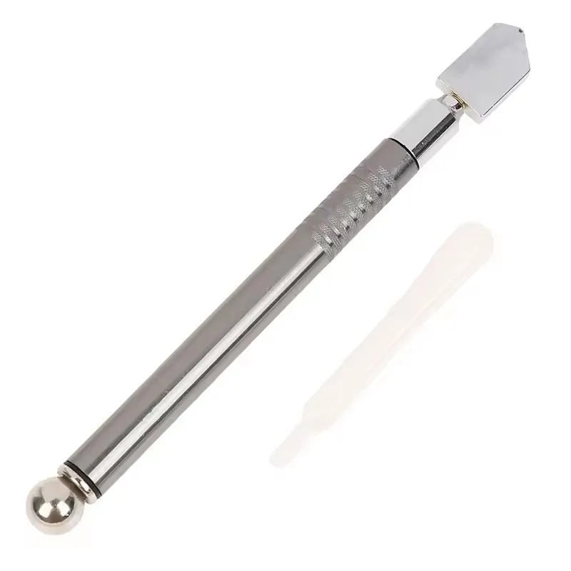 178mm Professional Oil Feed Glass Bottle Cutter Diamond Antislip Metal Handle Tile Cutting Tools Portable Easy To Carry