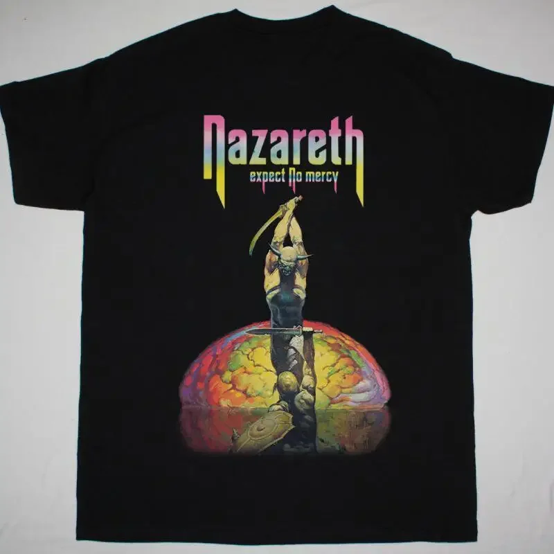 Nazareth Expect No Mercy Cotton Black Men T Shirt S 5Xl