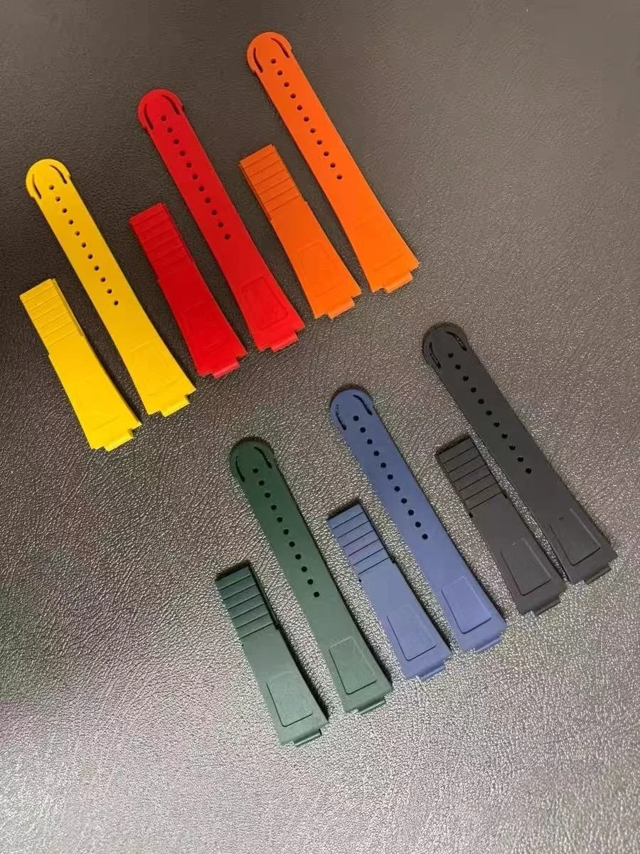 مناسبة لسلسلة غوص أوريس 7730 حزام ساعة مطاطي خاص 24-12 مم حزام ناعم مقاوم للماء