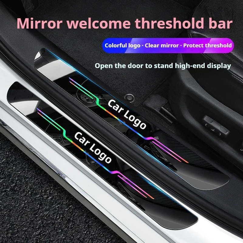 

Car threshold protection stick anti-stepping anti-scratch welcome pedal modified acrylic foot pedal car accessories